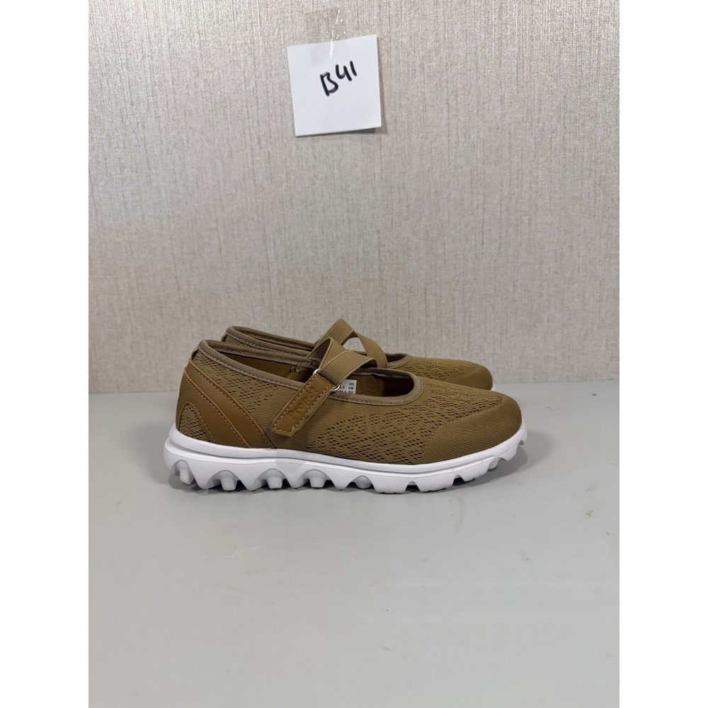 Propet Travelactiv Mary Jane Honey‎ Brown Walking Shoe Women's Size 6